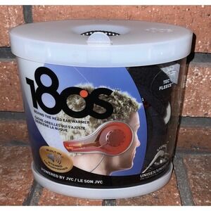 180s Behind the Head Ear Warmers Black Polartec Fleece JVC Stereo Headphones